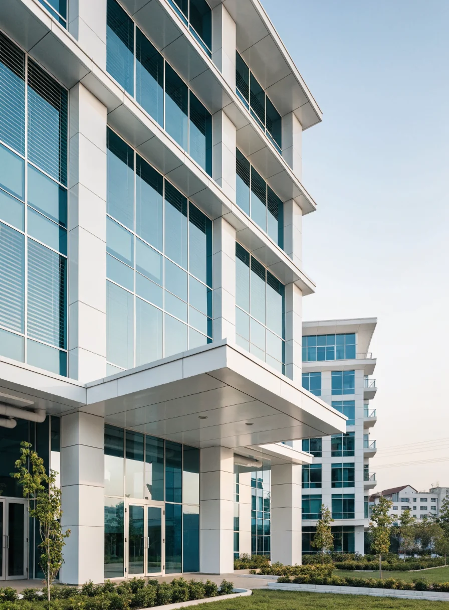 The exterior of a modern private hospital building
