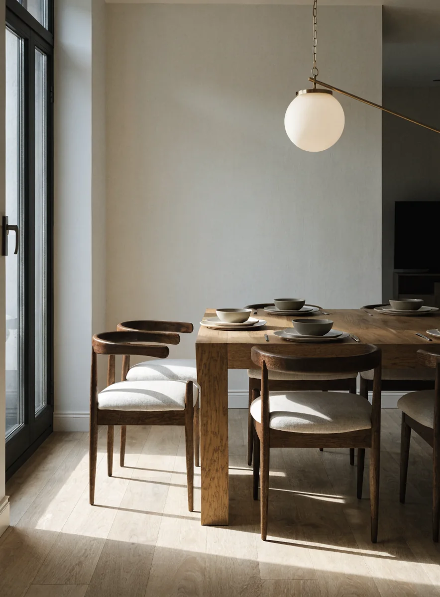 The dining area of a show flat