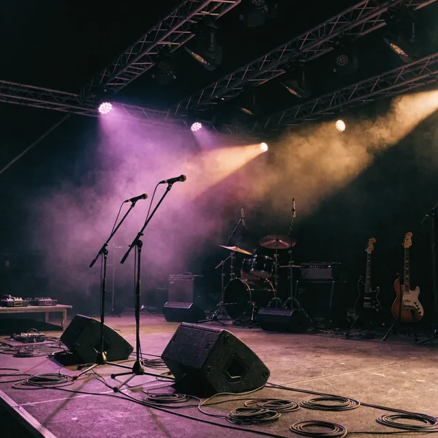A live stage rigged and waiting